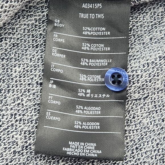 Volcom True To This Pocket Henley Shirt Top Mens Size Medium Skater Normcore - Picture 7 of 8